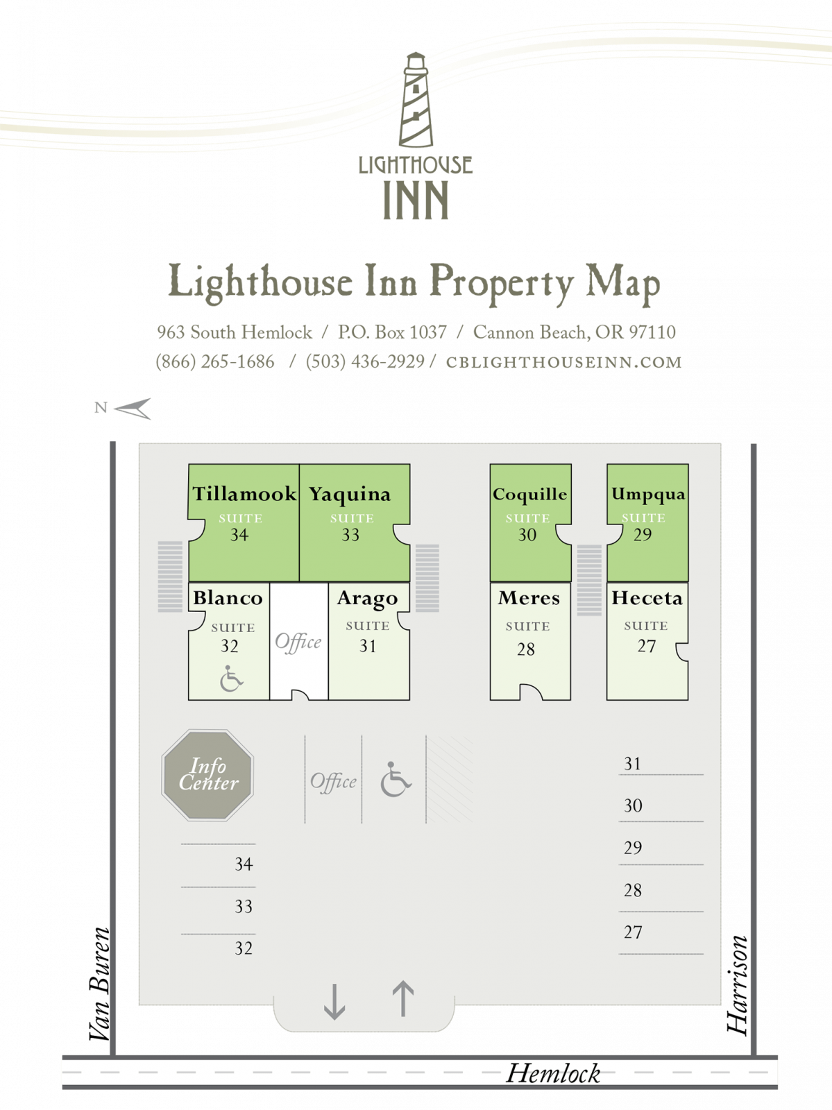 Lighthouse Inn Property Map